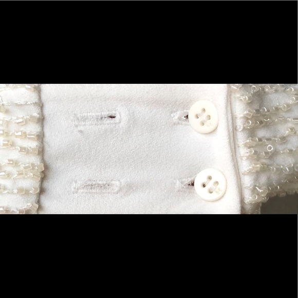 NWT, SZ 4 Halston Heritage white fit and flare cocktail dress. - Picture 8 of 9